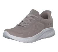 Zapatillas skechers slip-ins bobs squad chaos taupe textile mujer 38.5