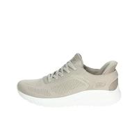 Skechers Bobs Squad Chaos, Zapatillas para Mujer, Taupe, 38.5 EU