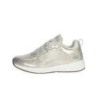 Skechers Bobs Squad Sparkle Life, Zapatillas Mujer, Dorado (Champagne Duraleather Chenille Line), 36 EU