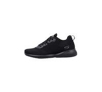 Skechers Bobs Squad Tough Talk, Zapatillas Mujer, Black Engineered Knit Trim, 36.5 EU