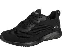 Skechers Bobs Squad Tough Talk, Zapatillas Mujer, Black Engineered Knit Trim, 36 EU