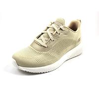 Skechers Bobs Squad Tough Talk, Zapatillas Mujer, Natural Engineered Knit, 37 EU
