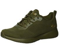Skechers Bobs Squad Tough Talk, Zapatillas Mujer, Olive Engineered Knit, 40 EU