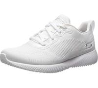 Skechers Bobs Squad Tough Talk, Zapatillas Mujer, White Engineered Knit, 37.5 EU