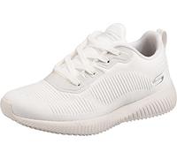 Skechers Bobs Squad Tough Talk, Zapatillas Mujer, White Engineered Knit, 38 EU