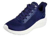 Skechers Bobs Squad Waves - Tenis para Mujer, Tejido de ingeniería Azul Marino, 40 EU