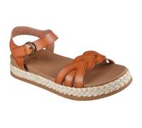 Skechers Bobs Stormy Kiss Sandalias para mujer, talla 40, veganas con Plush Foam® Comfort, puntera abierta, correa en el tobillo con hebilla, zapatos ligeros de verano