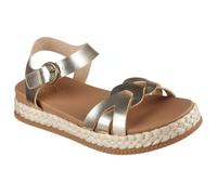 Skechers Bobs Stormy Kiss Sandalias para mujer, talla 40, veganas con Plush Foam® Comfort, puntera abierta, correa en el tobillo con hebilla, zapatos ligeros de verano