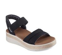 Skechers Bobs Sun Ray, Sandalia Mujer, Black, 38 EU