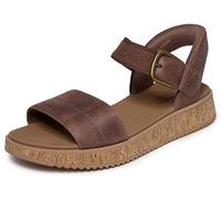 Skechers Bobs Sun Vibe BE Corky - Sandalias Planas para Mujer, Color Chocolate, Talla 36