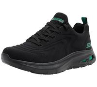Skechers Bobs Unity Sleek Revive, Zapatillas Hombre, Ribete de Punto de ingeniería Negra, 47.5 EU