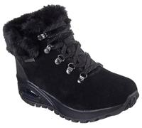 Skechers Botas BbkFashion 167996 para mujer, Piel sintética Duraleather de ante negro, 36.5 EU