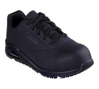 Skechers Botas de construcción Uno Sr Doltin para Hombre, Black, 45 EU
