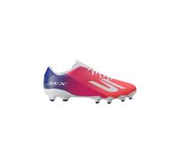 Skechers Hombre SKX_2 Academy Botas de fútbol para Terreno Firme, White/Blue/Pink, 44.5 EU