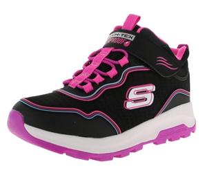 Skechers Botas de moda Storm Blazer para niña, Borde múltiple de poliuretano negro, 1 UK Child
