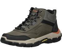 Skechers Botas de senderismo Santoro Hopkins para hombre, Malla sintética de cuero oliva, 45.5 EU