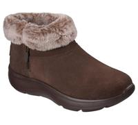 Skechers Botas de tobillo Encore con capucha de nieve para mujer, Gamuza chocolate, 40 EU
