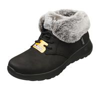 Skechers Botas de tobillo Joy Cozy Charm, para mujer, Tela negra y gris, 37.5 EU