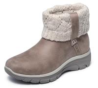 Skechers Botas de tobillo para mujer, fáciles de llevar y acogedoras, con 2 manos libres, gris topo, 35 EU