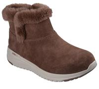 Skechers On-The-Go Stellar Cozy Step, Botas Cortas al Tobillo Mujer, Chocolate Suede, 37.5 EU