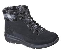 Skechers Botas Glacial Ultra-Wood para mujer, negro, gris, 38.5 EU