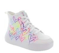 Skechers Botas HyperliftAnkle para niña, Blanco/Multicolor, 34 EU