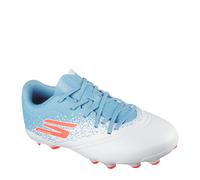 Skechers Razor 1.5 Jr Youth FG en Blanco/Turquesa, talla 38