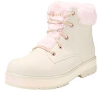 Skechers Botas Street GlitzFashion para niña, Ribete sintético Natural, 10.5 UK Child
