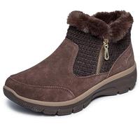Skechers Botín para mujer Easy Going-Gentle Fall, color chocolate, talla 37.5 EU