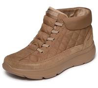 Skechers Botines Chugga de Nailon Acolchado para Mujer, Manos Libres, para Llevar, Castaño, 38 EU