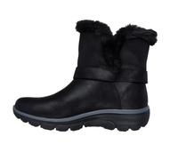 Skechers Botines Easy Going Dreamers Move para mujer, Hebilla de micropiel negra, 37.5 EU