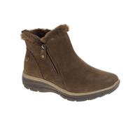 Skechers Botines Easy Going-High Zip 2 para mujer, Chocolate, 40 EU