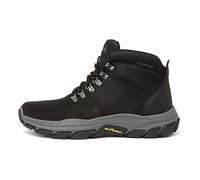Skechers Botines Esmont respetados para hombre, talla 40 EU L, Cuero negro W sintético, 42 EU