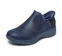 Skechers Botines fáciles de llevar para mujer, modernos, manos libres, sin cordones, marino, 35.5 EU