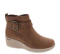 Skechers Pier-lite-Forever Chic - Botines para mujer, Chocolate, 38.5 EU