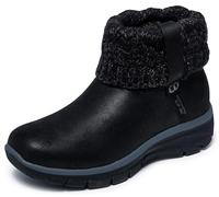 Skechers Botines Planos Slip-ins Relaxed Fit Mujer Negro