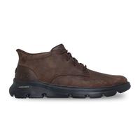 Skechers Arch Fit Garza Ridley, Botas Cortas al Tobillo Hombre, Cocoa Leather/Synthetic, 44 EU