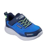 Skechers Bounder 2.0 Aqua Pace, Zapatillas, Navy & Blue Synthetic/Textile/Lime Trim, 33.5 EU