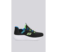 Skechers - Bounder Brisk-Burst, Zapatillas, Black/Lime,