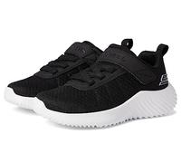 Skechers Bounder Baronik, Zapatos Deportivos Niños, Black Textile / Synthetic / White & Royal Tri, 35.5 EU