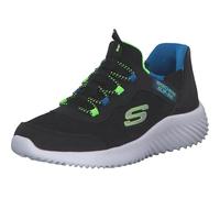 Skechers Bounder Brisk-Burst, Zapatillas Niños, Lima, Negro, 3.5 UK Child