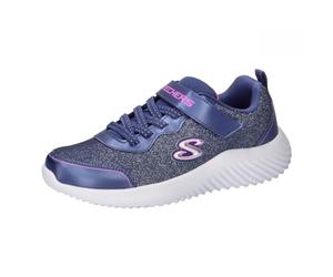 Skechers Bounder Girly Groove, Zapatos deportivos Niñas, Navy Mesh/Trim, 33.5 EU