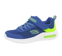 Skechers Bounder-Tech, Zapatos Deportivos Niños, Blue & Lime Synthetic / Textile / Trim, 32 EU