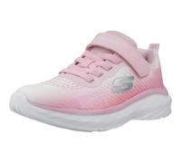 Skechers Boundless Color Blitz - Zapatillas Deportivas para niña, Tela Rosa Claro con Ribete múltiple, Talla 3
