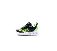 Skechers Boy's 401503n Bblm Sneaker, Black Synthetic Mesh Blue Lime Trim, 6 UK Child