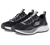 Skechers Boy's 403951l Bkcc Sneaker, Black Textile Charcoal White Trim, 30 EU