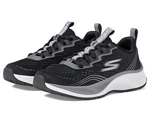 Skechers Boy's 403951l Bkcc Sneaker, Black Textile Charcoal White Trim, 30 EU