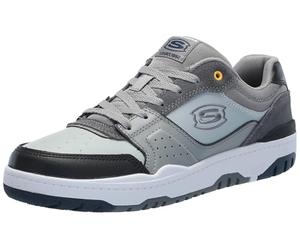 Skechers Boy's Skx-228 Sneaker, Gris/Negro, 4 UK