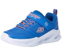 Skechers Boy's Trainers, Blue Textile Synthetic Orange Trim, 35 EU