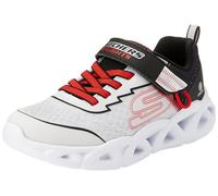 Skechers Boy's Trainers, Light Gray Textile Synthetic Red Black, 28 EU